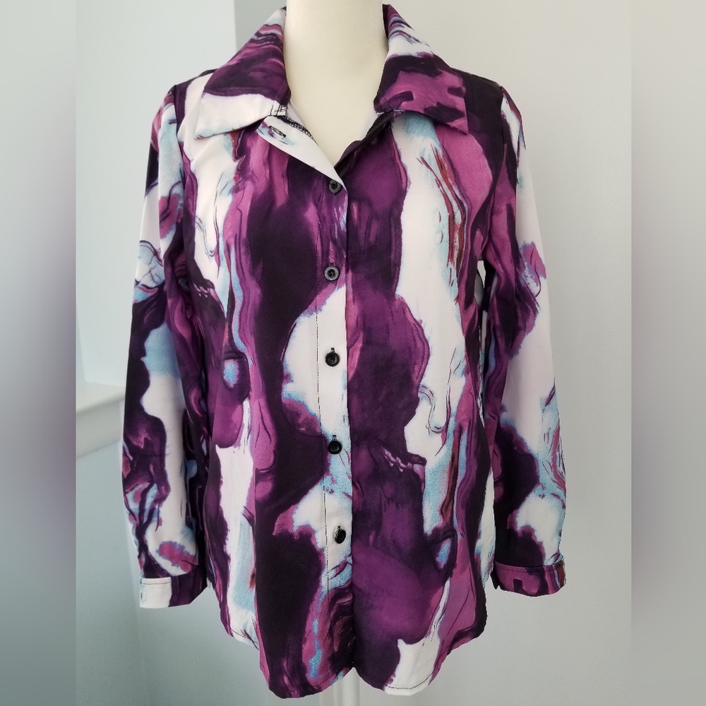 Colorful Marbled Blouse